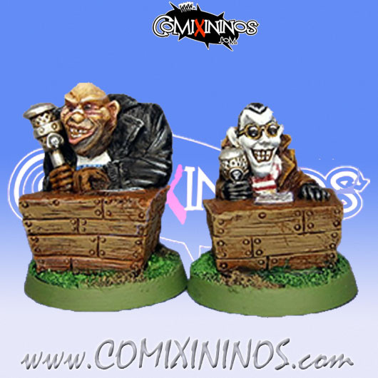Blood bowl Fantasy Ogre and Vampire Sportcasters Mystery studio 