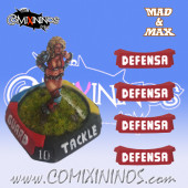Pack de 4 Marcadores de Llave de Brazo Habilidad de Fuerza nº 25 en Castellano - Mad & Max