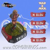 Set of 4 Ultimate Mighty Blow nº 31 Strength Skill Markers - Mad & Max