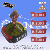 Set of 4 Ultimate Multiple Block nº 32 Strength Skill Markers - Mad & Max
