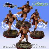 Humans - Set of 4 Spartan Blitzers - Meiko Miniatures
