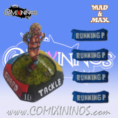 Set of 4 Ultimate Running Pass nº 47 Passing Skill Markers - Mad & Max