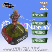 Set of 4 Ultimate Disturbing Presence nº 51 Mutation Skill Markers - Mad & Max