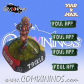 Set of 4 Ultimate Foul Appearance nº 53 Mutation Skill Markers - Mad & Max