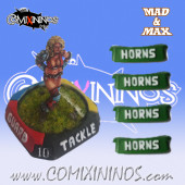 Set of 4 Ultimate Horns nº 54 Mutation Skill Markers - Mad & Max