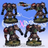Orcs - Set of 4 Linemen LAST UNIT - Black Scorpion