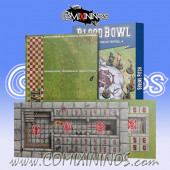 Double-sided Pitch BB7 and Dugouts for Blood Bowl Sevens - Games Workshop 