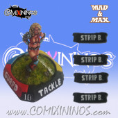 Set of 4 Ultimate Strip Ball nº 9 General Skill Markers - Mad & Max
