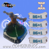 Set of 4 AG +1 Characteristic Modification Markers - Mad & Max