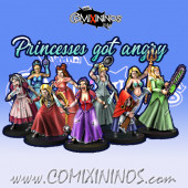 Amazons - Angry Princesses Team of 17 Players - Cross Lances