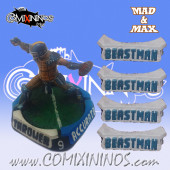 Set of 4 Beastman Positional Markers - Mad & Max