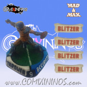 Set of 4 Blitzer Positional Markers - Mad & Max