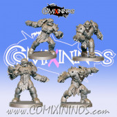 Orcs - Set of 4 Orc Blitzers - Willy Miniatures