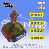 Set of 4 Ultimate Diving Tackle nº 15 Agility Skill Markers - Mad & Max