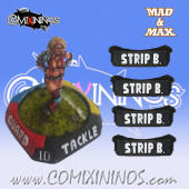 Set of 4 Ultimate Strip Ball nº 9 General Skill Markers - Mad & Max