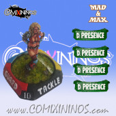 Set of 4 Ultimate Disturbing Presence nº 51 Mutation Skill Markers - Mad & Max