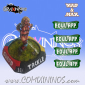 Set of 4 Ultimate Foul Appearance nº 53 Mutation Skill Markers - Mad & Max