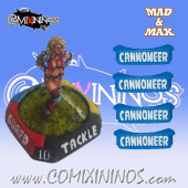Set of 4 Ultimate Cannoneer nº 38 Passing Skill Markers - Mad & Max