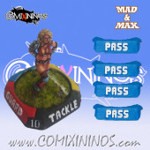 Set of 4 Ultimate Pass nº 46 Passing Skill Markers - Mad & Max