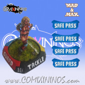 Set of 4 Ultimate Safe Pass nº 48 Passing Skill Markers - Mad & Max
