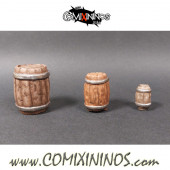 Set of 3 Bloodweiser Barrels - Meiko Miniatures