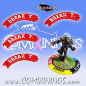 Set of 4 Red Break Tackle Puzzle Skills for 32 mm Bases - Comixininos