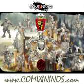 Imperial Nobility - Complete Noble Knights Team B of 16 Players with 2 Throwers and Tokens - TorchLight