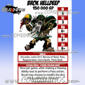 Brok Helldeep Dwarf Runner Skeleton - Laminated Star Player Card nº 19