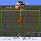 29 mm Ratmen Plastic Gaming Mat with BB7 and Crossed Dugouts - Comixininos