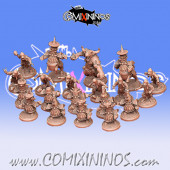 Evil Dwarves - Team C Version 1 of 16 Players with 2 Bulls and 1 Minotaur - Calaverd