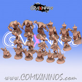 Evil Dwarves - Team B Version 1 of 19 Players with 3 Bulls and 3 Minotaurs - Calaverd
