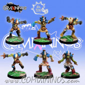 Evil Dwarves - Metal Set of 6 Hobgoblins - Meiko Miniatures