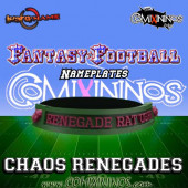 Chaos Renegade Full Team Set of 25 Nameplates - Warg'Name
