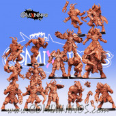 Evil Chosen - 3D Printed Reapers Team of 16 Players with Minotaur - RN Estudio