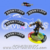 Set of 4 Black Dauntless Puzzle Skills for 32 mm Bases - Comixininos