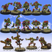 Goblins - Team of 14 Players with Secret Weapons - Willy Miniatures