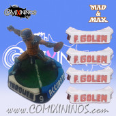 Set of 4 Flesh Golem Positional Markers - Mad & Max