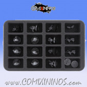 Foam Tray for GW Greenfield Grasshuggers Halfling Team - Feldherr