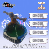 Set of 4 Ghoul Positional Markers - Mad & Max