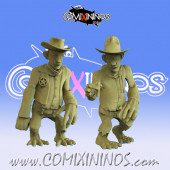 Goblins - Set of 2 Troll Wayne of Wild West Goblins Team - Calaverd