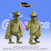 Goblins - Set of 2 Troll Wayne of Wild West Goblin Team - Calaverd