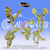 Goblins - Set of 5 Goblins with Weapons of Wild West Goblins Team - Calaverd