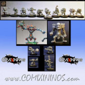 Goblins - Team of 16 Players with Two Trolls - Willy Miniatures