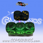 Set of 5 Gobham Asylum Goblins Block and Racial Dice - Labmasu