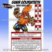 Gunir Goldenteeth Dwarf Troll Slayer - Laminated Star Player Card nº 10
