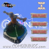 Set of 4 Halfling Positional Markers - Mad & Max