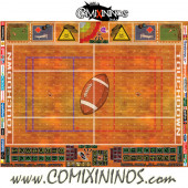 29 mm Indoor Plastic Gaming Mat with BB7 and Parallel Dugouts - Comixininos