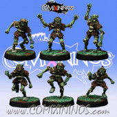 Evil Dwarves - Metal Set of 6 Hobgoblins LAST UNIT - Willy Miniatures