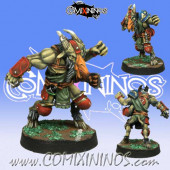 Evil - Mutated Beastman with Multiple Arms - Meiko Miniatures