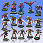 Evil - Team of 16 Players without Minotaur - Meiko Miniatures and Mano di Porco